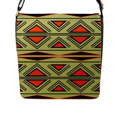 Abstract Pattern Geometric Backgrounds Flap Closure Messenger Bag (l) by Eskimos