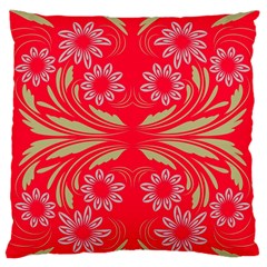 Folk Flowers Print Floral Pattern Ethnic Art Standard Flano Cushion Case (two Sides) by Eskimos