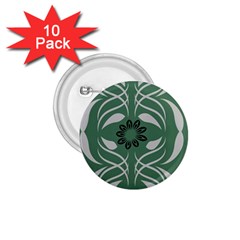 Folk flowers print Floral pattern Ethnic art 1.75  Buttons (10 pack)