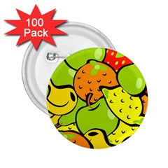 Fruit Food Wallpaper 2 25  Buttons (100 Pack) 