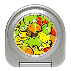 Fruit Food Wallpaper Travel Alarm Clock by Dutashop