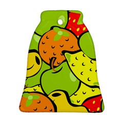 Fruit Food Wallpaper Bell Ornament (two Sides) by Dutashop