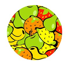 Fruit Food Wallpaper Mini Round Pill Box by Dutashop