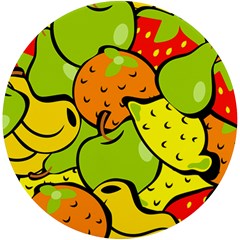 Fruit Food Wallpaper Uv Print Round Tile Coaster by Dutashop