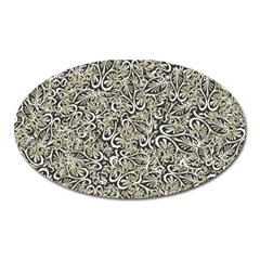 Intricate Ornate Pattern Oval Magnet by dflcprintsclothing