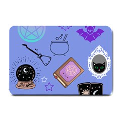 Pastel Goth Witch Blue Small Doormat  by InPlainSightStyle