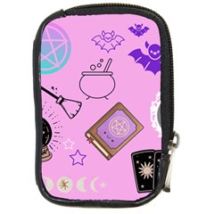 Pastel Goth Witch Pink Compact Camera Leather Case by InPlainSightStyle
