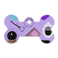 Pastel Goth Witch Purple Dog Tag Bone (one Side) by InPlainSightStyle