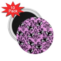 Pink Bats 2 25  Magnets (10 Pack)  by InPlainSightStyle