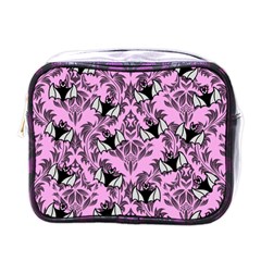 Pink Bats Mini Toiletries Bag (one Side)