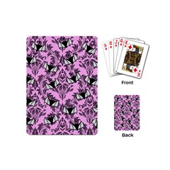 Pink Bats Playing Cards Single Design (mini)