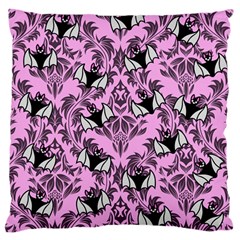 Pink Bats Large Cushion Case (one Side) by InPlainSightStyle