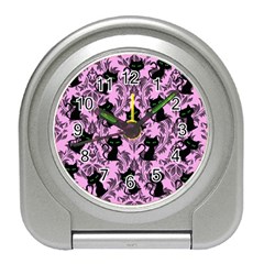 Pink Cats Travel Alarm Clock by InPlainSightStyle