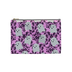 Pink Ghosts Cosmetic Bag (medium) by InPlainSightStyle