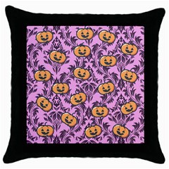 Pink Jacks Throw Pillow Case (black) by InPlainSightStyle