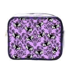 Purple Bats Mini Toiletries Bag (one Side) by InPlainSightStyle