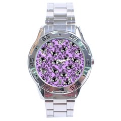 Purple Bats Stainless Steel Analogue Watch by InPlainSightStyle