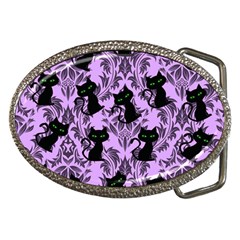 Purple Cats Belt Buckles by InPlainSightStyle
