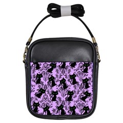 Purple Cats Girls Sling Bag by InPlainSightStyle