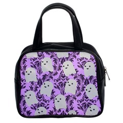 Purple Ghosts Classic Handbag (two Sides) by InPlainSightStyle