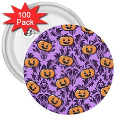 Purple Jack 3  Buttons (100 Pack)  by InPlainSightStyle
