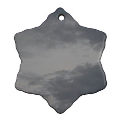 Storm Clouds Collection Snowflake Ornament (two Sides) by HoneySuckleDesign