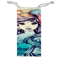 Beautifull Ariel Little Mermaid  Painting Jewelry Bag by artworkshop