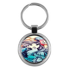 Beautifull Ariel Little Mermaid  Painting Key Chain (round) by artworkshop