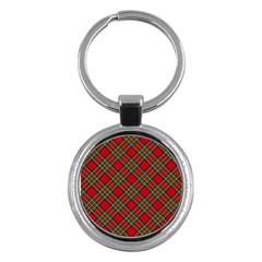 Royal Stewart Tartan Key Chain (round) by sifis