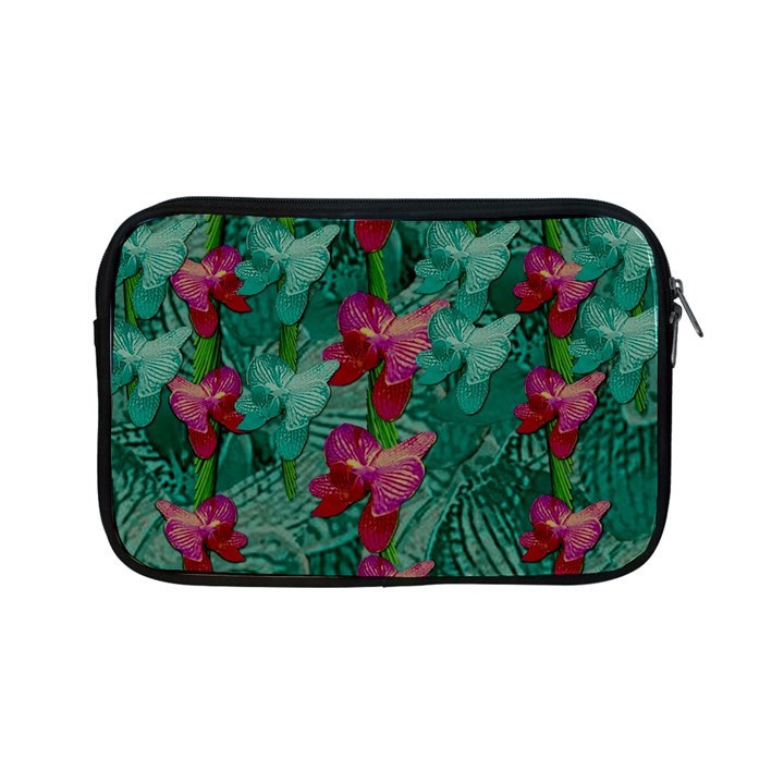 Rare Excotic Forest Of Wild Orchids Vines Blooming In The Calm Apple iPad Mini Zipper Cases