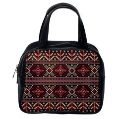 Ukrainian-folk-seamless-pattern-ornament Classic Handbag (one Side) by Wegoenart