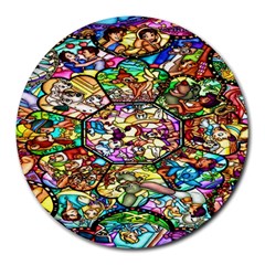 Character Disney Stained Round Mousepads by artworkshop