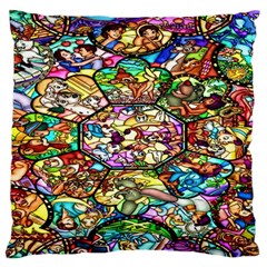 Character Disney Stained Standard Flano Cushion Case (one Side) by artworkshop