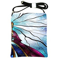 Anna Disney Frozen Stained Glass Shoulder Sling Bag by artworkshop