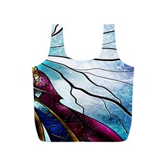 Anna Disney Frozen Stained Glass Full Print Recycle Bag (s) by artworkshop