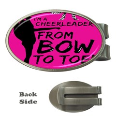 Bow To Toe Cheer Money Clips (oval)  by artworkshop