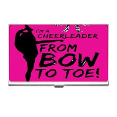 Bow To Toe Cheer Business Card Holder