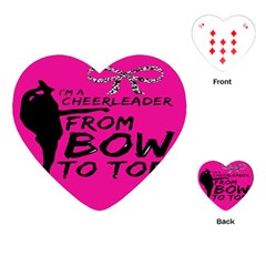 Bow To Toe Cheer Playing Cards Single Design (heart) by artworkshop