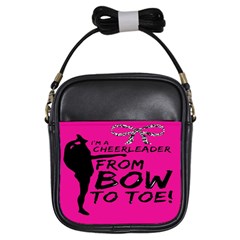 Bow To Toe Cheer Girls Sling Bag by artworkshop