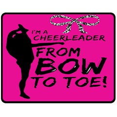 Bow To Toe Cheer Fleece Blanket (medium)  by artworkshop