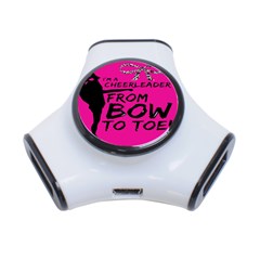 Bow To Toe Cheer 3-port Usb Hub by artworkshop