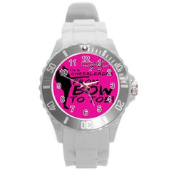 Bow To Toe Cheer Round Plastic Sport Watch (l) by artworkshop