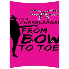 Bow To Toe Cheer Back Support Cushion by artworkshop