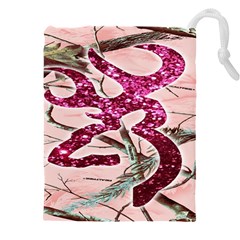 Browning Deer Glitter Drawstring Pouch (5xl) by artworkshop