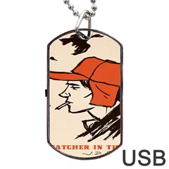 Catcher In The Rye Dog Tag Usb Flash (one Side) by artworkshop
