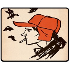 Catcher In The Rye Double Sided Fleece Blanket (medium)  by artworkshop