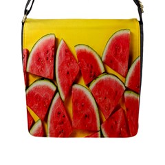 Watermelon Flap Closure Messenger Bag (l) by artworkshop