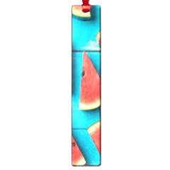 Watermelon Blue Background Large Book Marks by artworkshop