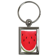 Watermelon Pillow Fluffy Key Chain (rectangle)