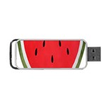 Watermelon Pillow Fluffy Portable USB Flash (One Side) Front